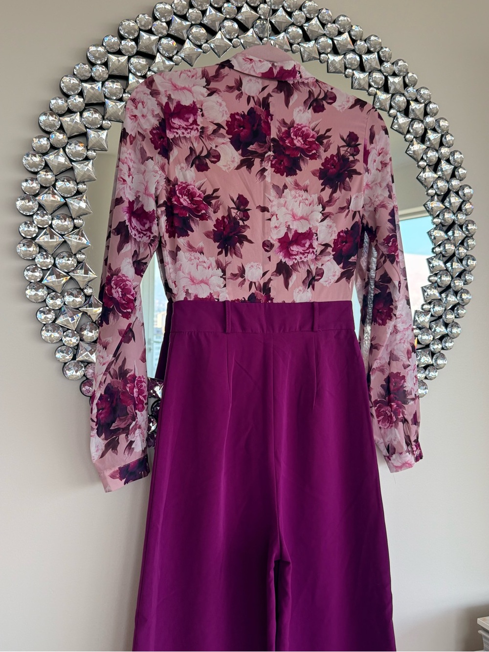 Ted Baker Purple floral jumpsuit - Picture 6 of 9